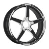 Weld Alumastar 18x6 Non-Beadlock Wheel - 5x4.75 BP - 3.2 BS - Black - 88C-1806276-B