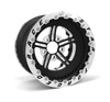 Race Star 63 Pro Forged 15x10 Sportsman Wheel - 5x4.50BC 2.00BS - Double Beadlock - Black Anodized/Machined 63-510452021B