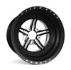 Race Star 63 Pro Forged 15x14 Sportsman Wheel -  5x5.00BC 6.00BS - Non-Beadlock - Black Anodized/Machined 63-514506001B