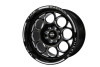 VMS Wheels Modulo 15X10 4X100/108 20 ET 73.1 CB Black Milling Finish (1979-1993 Mustang) VWMO013