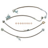 J&M Stainless Steel Brake Hose Kit - Front & Rear - Clear (2015 - 2023 Mustang - NO MagneRide) 22560-C