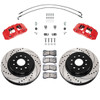 Wilwood Aero6-DM Front Brake Kit Drilled & Slotted Red (2018 - 2025 Wrangler JL / 2020 - 2025 Gladiator JT) 140-17275-DR