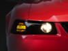 Raxiom 99-04 Ford Mustang Axial Series Projector Headlights- Blk Housing (Smoked Lens) - 49126 Photo - Primary