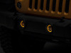 Raxiom 07-18 Jeep Wrangler JK Axial Series Halo LED Fog Lights- Amber - J141994 Photo - Close Up