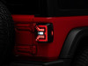 Raxiom 18-23 Jeep Wrangler JL Axial Series LED Tail Lights- Blk Housing (Smoked Lens) - J142664-JL Photo - Close Up