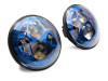 Raxiom 07-18 Jeep Wrangler JK 7-In LED Headlights- BlueHousing- Clear Lens - J154696 Photo - Close Up