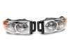 Raxiom 02-05 Dodge RAM 1500 Axial Series OEM Style Rep Headlights- Chrome Housing (Clear Lens) - R118008 Photo - Close Up