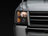 Raxiom 07-13 Chevrolet Silverado 1500 Euro Headlights- Blk Housing (Clear Lens) - S112706 Photo - Primary