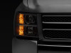 Raxiom 07-14 Chevrolet Silverado 1500 Axial OEM Rep Headlights- Chrome Housing (Clear Lens) - S122323 Photo - Close Up