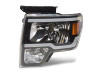 Raxiom 09-14 Ford F-150 Axial Series Headlights w/ LED Bar- Blk Housing (Clear Lens) - T566367 Photo - Close Up