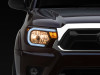 Raxiom 12-15 Toyota Tacoma Axial Series Headlights w/ LED Bar- Blk Housing (Clear Lens) - TT21847 Photo - Primary
