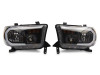Raxiom 07-13 Toyota Tundra Axial Series Headlights w/ SEQL LED Bar- Blk Housing (Clear Lens) - TU16005 Photo - Primary