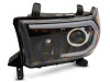 Raxiom 07-13 Toyota Tundra Axial Series Projector Headlights w/ LED Bar- Blk Housing (Clear Lens) - TU16006 Photo - Close Up