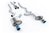 Milltek Dual Outlet Non Resonated Catback w/ Brushed Titanium Tips (2015-2024 Mustang EcoBoost) SSXFD222