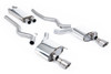 Milltek Dual Outlet Resonated Catback w/ Brushed Titanium Tips (2015-2024 Mustang EcoBoost) SSXFD224