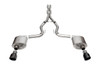 Corsa 3.0" Dual Rear Exit Sport Cat-Back Exhaust System with 4.5" Black PVD Pro Series Tips (2024 Mustang GT Coupe Non Active) 21254BLK
