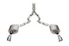 Corsa 3.0" Dual Rear Exit Xtreme Cat-Back Exhaust System with 4.5" Pro Series Tips (2024 Mustang GT Convertible Non Active) 21274