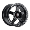 Weld 17x10 Ventura Drag Beadlock Wheel 5x120 BC ET 42 Black (2010-2023 Camaro) S90570022P42