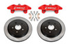 BMR Brake Kit for 15" Conversion Solid Rotors Red Calipers (2014-2019 Corvette C7) DBK570