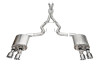 Corsa Extreme Valved 3" Cat Back Exhaust Polished 4.5" Slash Tips (2024 Mustang Dark Horse Coupe) 212665