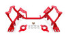 BMR Tubular K-Member w/ Spring Perches - Standard - Red (1996 - 2004 Mustang) KM742R