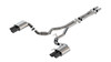 Borla Cat-Back Exhaust System - S-Type - Dual Split Rear - Black Tips (2024 - 2026 Mustang GT - NO Active Exhaust) 140969BC