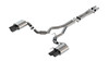 Borla Cat-Back Exhaust System - ATAK - Dual Split Rear - Black Tips (2024 - 2026 Mustang GT - NO Active Exhaust) 140970BC