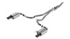 Borla Catback Exhaust System - S-Type - Black Chrome Tips (2024 - 2026 Mustang EcoBoost) 140979BC