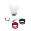 Cobb Short Weighted Cobb Knob - White w/Black Trim (2023 - 2026 Civic Type R / 2022 - 2026 Civic Si / 2024 - 2026 Integra Type S) - 2H2365-W