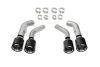 Corsa Carbon Fiber 4.5" Replacement Twin Tip Kit - Black (2016 - 2024 Camaro SS / ZL1) 21835CFBLK
