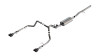 Borla Catback Exhaust System - Touring - Carbon Fiber w/Black Anodized Centers (2024 - 2026 Silverado 1500 / 2024 - 2026 Sierra 1500) 140991CFBA