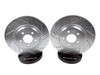 Baer Slotted Drilled Zinc-Plated Sport Front Rotor Pair (1990 - 1998 Jeep Cherokee / Comanche / Wrangler) 05115-020