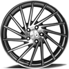 Axe Wheels 20x8.5 ZX1 Aluminum Wheel - 72.6 Bore - 5x108 BC - 40mm Off Set - Gloss Black Machine Face - 8520BLNK40ZX1BP-5108