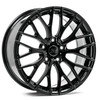 Axe Wheels 18x8.5 ZX2 Aluminum Wheel - 72.6 Bore - 5x112 BC - 35mm Off Set - Gloss Black - 8519BLNK35ZX2GB-5112