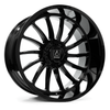 Axe Wheels 22x12 Chronus Beadlock Offroad Aluminum Wheel - 87.1 Bore - 5x127 BC - -44 Off Set - Gloss Black - 221210H-44CHRGB-5127