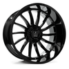 Axe Wheels 22x10 Chronus Beadlock Offroad Aluminum Wheel - 125.2 Bore - 8x180 BC - -19 Off Set - Gloss Black - 22108180-19CHRGB
