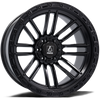 Axe Wheels 20x10 Icarus Offroad Beadlock Aluminum Wheel - 106 Bore - 6x139 BC - -19 Off Set - Satin Black - 20106139-19ICASB