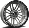 Axe Wheels 20x9.5 Icarus Offroad Beadlock Aluminum Wheel - 106 Bore - 6x135-6x139 BC - 15 Off Set - Grey Black Lip - 209512H+15ICAGM-6135-39