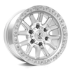 Axe Wheels 17x9 Toyo Beadlock Offroad Aluminum Wheel - 106.2 Bore - 6x139 BC - 0 Off Set - Silver Machine - 1796139-0TOYSM
