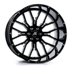 Axe Wheels 24x12 AX6 Compression Forged Offroad Aluminum Wheel - 87.1 Bore - 6x139 BC - -44 Off Set - Gloss Black Milled Accents - 241212H-44AX6BM-6139