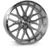 Axe Wheels 26x14 AX6 Compression Forged Offroad Aluminum Wheel - 87.1 Bore - 5x127 BC - -76 Off Set - Silver Brush Milled Mirror Lip - 261410H-76AX6SM-5127