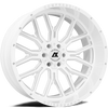 Axe Wheels 24x12 AX6 Compression Forged Offroad Aluminum Wheel - 87.1 Bore - 6x139 BC - -76 Off Set - Gloss White Milled Accents - 241212H-44AX6WM-6139