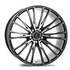 Axe Wheels 22x10.5 CF2 Compression Forged Alloy Wheel - 74.1 Bore - 5x127 BC - 38 Off Set - Gloss Black Polished Face - 10522BLNK38CF2BP-127