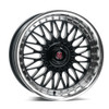 Axe Wheels 18x8 EX10 Gravity Cast Aluminum Wheel - 67.1 Bore - 4x105 BC - 40 Off Set - Gloss Black Polished Lip - 818BLNK40EX10BP-4105