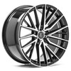 Axe Wheels 22x10.5 EX40 Gravity Cast Aluminum Wheel - 74.1 Bore - 5x127 BC - 40 Off Set - Gloss Black Mirror Face - 10522BNK40EX40BP-127