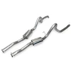 MRT Sport Touring Cat Back Exhaust - Turn Down Tips (1979 - 1993 Mustang V8) 93D205