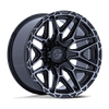 Fuel Off-Road 22x9 Injector Wheel 8X170 BP 01mm ET 5.04 BS 125.10 Bore  - Gloss Black Machined Face with Dark Tint - FC885BT22908701