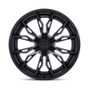 Fuel Off-Road 22x10 Mutiny Wheel 6X139.7 BP -18mm ET 4.79 BS 106.10 Bore - Matte Black with Gloss Black Lip - FC404MX22106818N