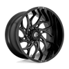 Fuel Off-Road 22X12 Runner Wheel 8X165.1 BP -44mm ET 4.77 BS 125.10 Bore - Gloss Black Milled - D74122208247