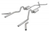 Pypes 3" Crossmember Back Exhaust System w/ H-Bomb H-Pipe & Race Pro Mufflers (1955 - 1957 Chevrolet Bel Air) - SGC43R